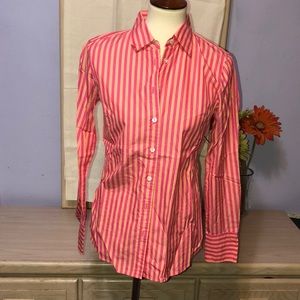 🌹 J Crew slim fit striped button down shirt Sz S